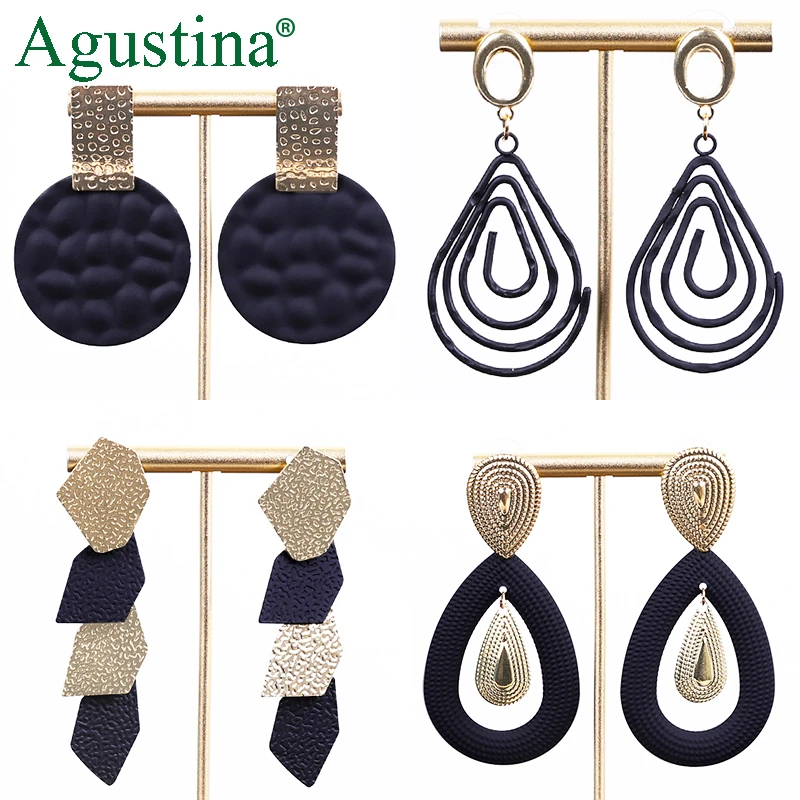 

Agustin black earrings fashion jewelry long earrings women boho drop earrings earings dangle earring bohemian wholesale cute cc