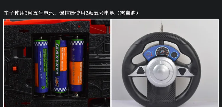 1:24 двухстороннее рулевое колесо, открытая дверь, пульт дистанционного управления, детские игрушки, электрический пульт дистанционного управления, модель автомобиля, напольная подставка, горячая распродажа