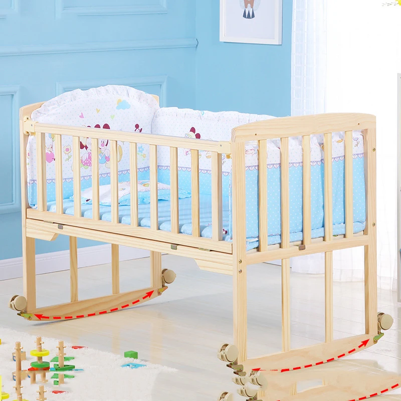 Berceau Bois Massif Sans Peinture Epissure Reglable Grand Lit Enfants Nouveau Ne Bebe Couffin Reglable Bureau Berceau Bois Massif Sans Peinture Epissure Reglable Grand Lit Enfants Nouveau Ne Bebe Couffin Reglable Bureau