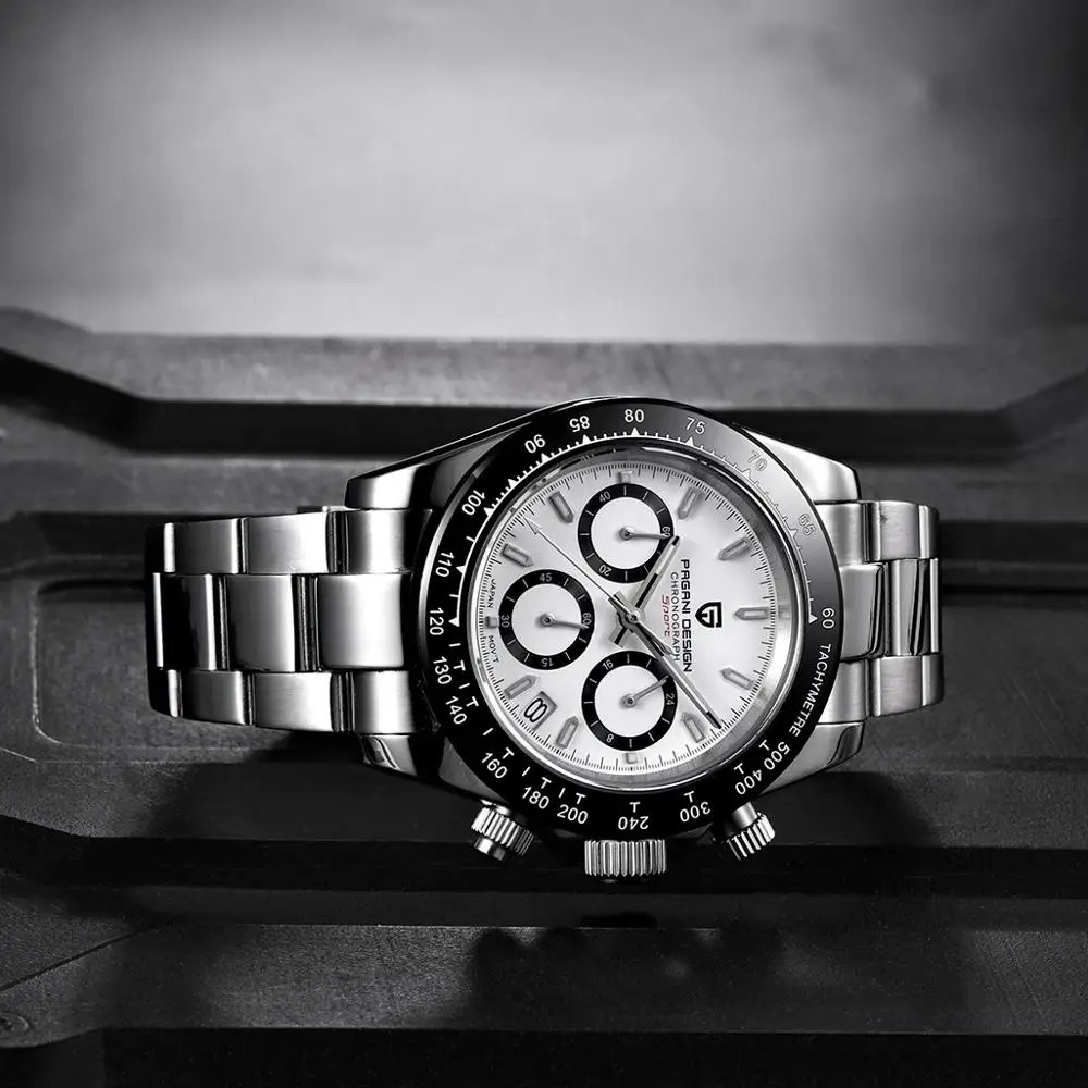 PAGANI DESIGN NEW Men Watches Stainless Steel Quartz Dress Wrist Watch Homage Chronograph Relogio Masculino 2020 orologi smael