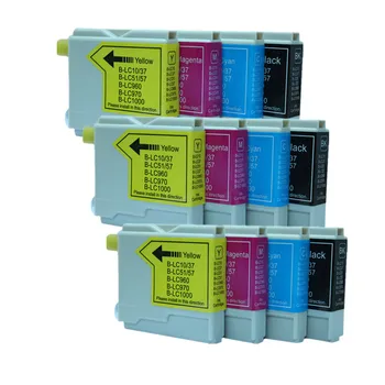 

12pcs Ink Cartridge LC51 LC57 LC1000 LC960 LC970 LC37 LC10 Compatible For Brother MFC-5460CN MFC-5860CN MFC-630CD MFC-630CDW