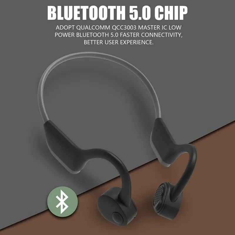 Улучшенные новые технологии Bluetooth 5,0 наушники с шейной лентой костной проводимости беспроводные наушники