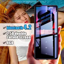 Металлический x12 портативный спортивный bluetooth MP3-плеер 8 ГБ Мини с 2,4 дюймовым экраном Поддержка FM, запись, электронная книга, часы