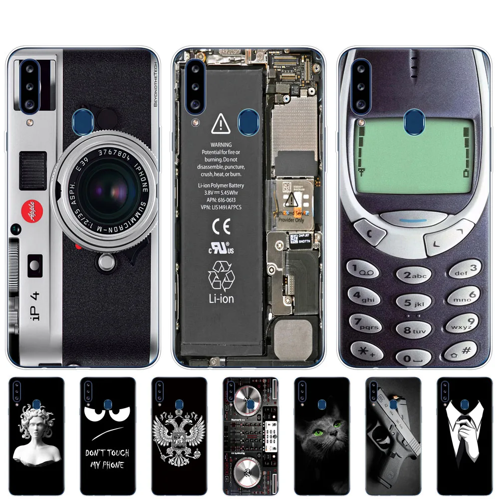 Case For Samsung Galaxy a20s coque Silicone soft tpu phone cover A20s A 20s a207 SM-a207f bumper shockproof | Мобильные телефоны и