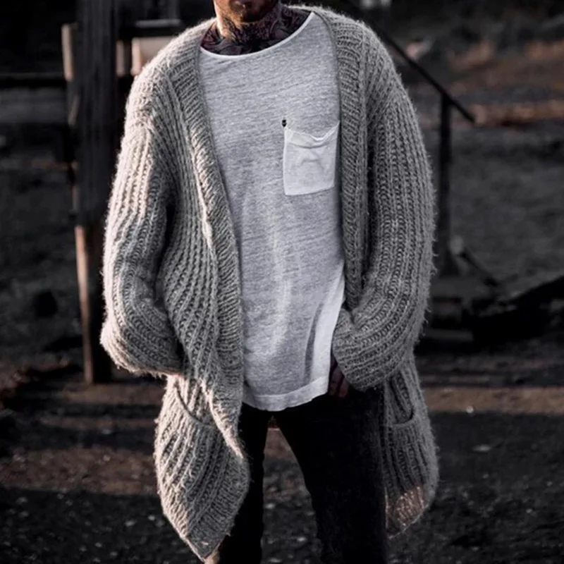 2020Thick Sweaters Cardigan Coat Men Slim Fit Jumpers Knit Warm Winter Autumn Midi Sweatercoat Men Long Solid Sweater Coat 2020Thick Sweaters Cardigan Coat Men Slim Fit Jumpers Knit Warm Winter Autumn Midi Sweatercoat Men Long Solid Sweater Coat
