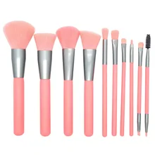 10PCS Foundation Cosmetic Eyebrow Eyeshadow Brush Fluorescent Makeup Brush Set Tools Multifunctional Cosmetic Brush High Quality 5pcs eye makeup set eyeshadow eyebrow brush flat head brush angled brush foundation brush cosmetic brush kit