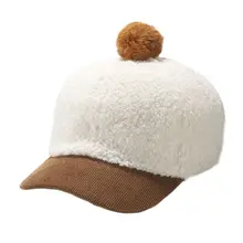 Прямая поставка; ; Новинка; детская шапка для мальчиков и девочек; сезон осень-зима; теплая детская бейсболка из искусственного кашемира; Nov.27