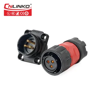 

CNLinko IP67 2 3 5 Pin Waterproof Panel Power Connector Box Multi Pins Plastic Soldering Wire Connectors Female Plug Male Socket