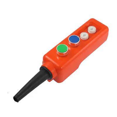 

Hoist Green Blue Cap 1NO 1NC Momentary Pushbutton Switch 660V 10A