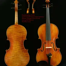 Настоящее фото выдающееся звучание скрипки мастер Wang's own Work 200-y старая ель No. W9