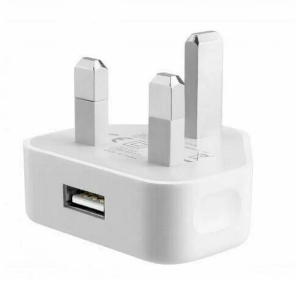 Plug Adapter AC Adapter 5V 2.1A 1A Universal Mini 1/2/3-Port USB Charger Uk Plug For Iphone Samsung Ios Android 3 Pin Wall Adapter Travel Charger