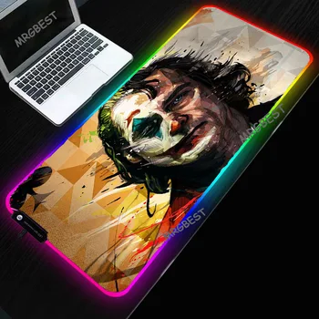 

Hot Joker RGB Mouse Pads Big Size with High-end Rubber Base Precision Weaving Glowing 3 Models 1.8m USB Cable Gaming Table Mat