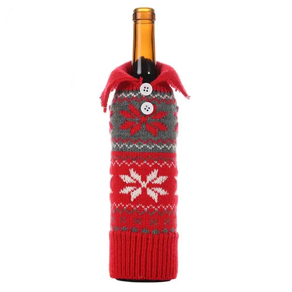 L5 Merry Christmas Santa Wine чехол для бутылки рождественские праздничные вечерние украшения для стола рождественские украшения для подарков для дома Прямая поставка - Цвет: B