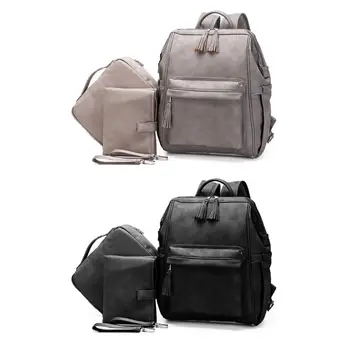 

Multifunctional Mummy Nappy Diaper Bag Maternity Large Capacity Nursing Backpack Baby Care with Storage Bag Stroller Straps
