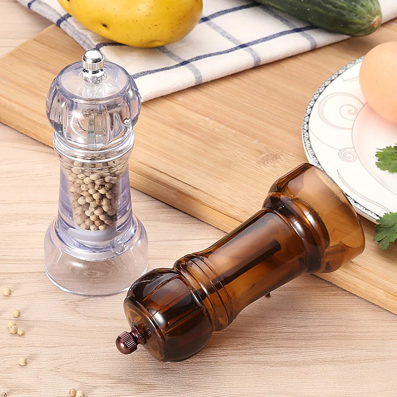 Acrylic Grinder Pepper Mill Manual Acrylic Pepper Grinder Multi-Purpose Cruet Kitchen Tool