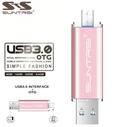 Suntrsi – clé USB 3.0 étanche, support à mémoire de 8gb 16 GB 32gb 64 GB 128 gb, lecteur Flash, clé usb, cadeau pour PC 