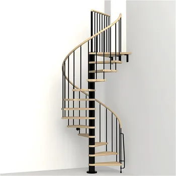 

Modern design glass fence customized wooden staircase