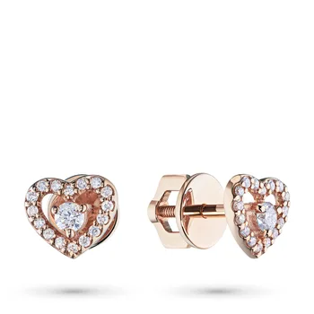 

Pusety red gold with diamonds e0201ps09182800