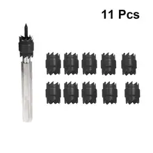 WINOMO 11 In 1 Premium Drill Bits Professional Stainless Steel Drill Bits Tapper Carbide High Speed Steel Opener Supplies(Black) WINOMO 11 In 1 Premium Drill Bits Professional Stainless Steel Drill Bits Tapper Carbide High Speed Steel Opener Supplies(Black)