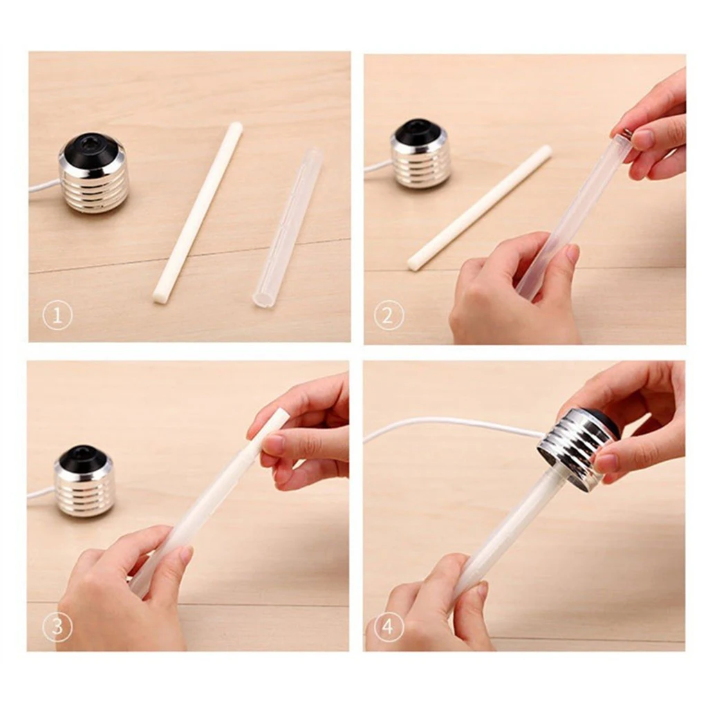 USB Light Bulb Humidifier Colour Changing Novelty LED Light Air Humidifying Purifier for Home Office Car Bedroom Schoolroom