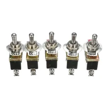5 pçs/set resistente 15a 250v spst controle 2 pinos terminal de ligar/desligar interruptor balancim à prova dwaterproof água boot para carro barco