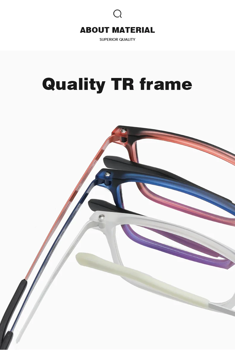 UVLAIK TR90 Pure Titanium Glasses Frame Men Square Anti Blue Light Computer Goggles Eyeglasses Women Prescription Eyeglass Frame clear blue light glasses