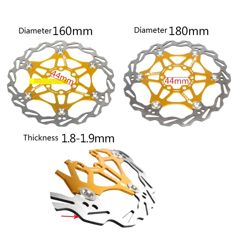 Велосипедный Дисковый Тормоз MTB DH тормозной поплавок плавающие дисковые роторы 160 мм 180 мм гидравлические тормозные колодки поплавок роторы Запчасти для велосипеда новые