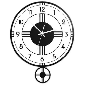 

Modern Minimalist Atmosphere Personality Mute Fashion Creative Bedroom New Quartz Pendulum Clock