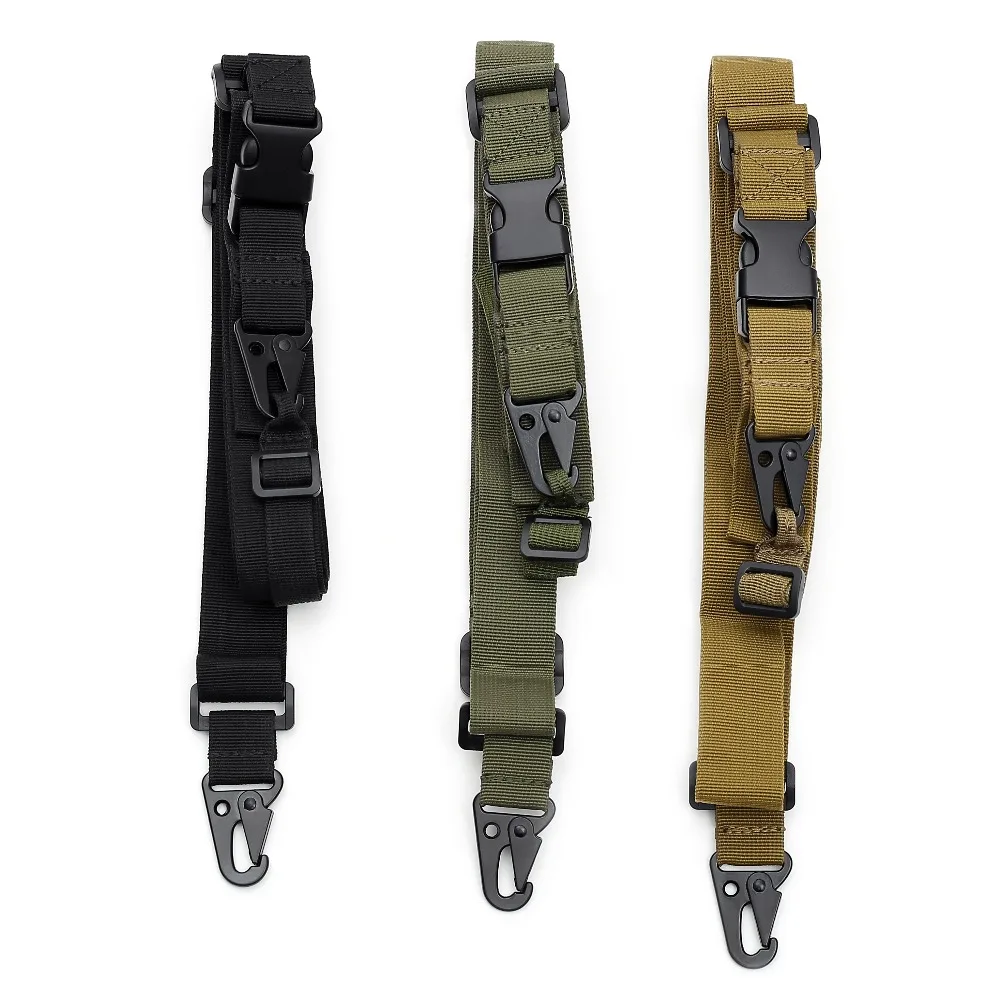 

AIRSOFTA actical 3Point Gun Sling Shoulder Strap Outdoor Rifle Sling With QD Metal Buckle Shotgun Belt Hunting Gun Accessories