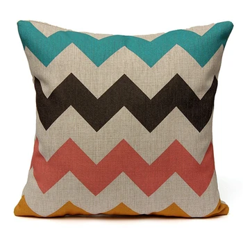 

Geometric Three-sided Waves Cushion Cover Throw Pillow Case Sofa Decor 43cmX43cm