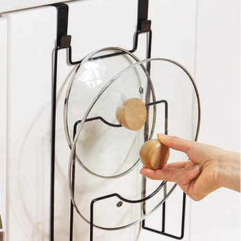 

Kitchen Chopping Board Storage Rack Pot Lid Cover Draining Stand Hook Holder P7Ding