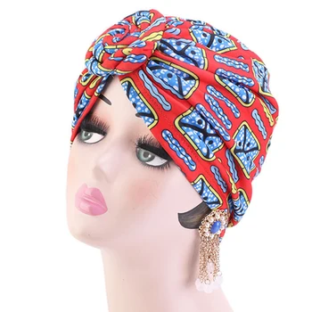 

Women Cap Floral Soft Turban Hat Decorative Top Knot Daily Accessories Hairwrap Ethnic Style Gifts Casual Muslim Scarf Twist