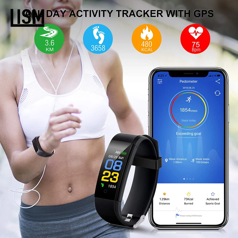 Браслет для здоровья пульсометр кровяное давление смарт-Браслет фитнес-трекер Smartband Bluetooth браслет honor fitbits Смарт-часы для мужчин