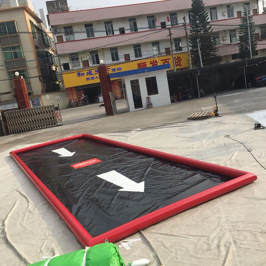 PVC Portable Airtight Cleaning Inflatable Car Wash Mat, Inflatable Car Water Collector Containment Mat 2