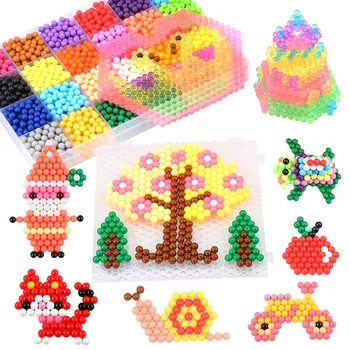 

10000 capsules magical magic bead puzzle toy children's puzzle handmade DIY material puzzle small round bead set