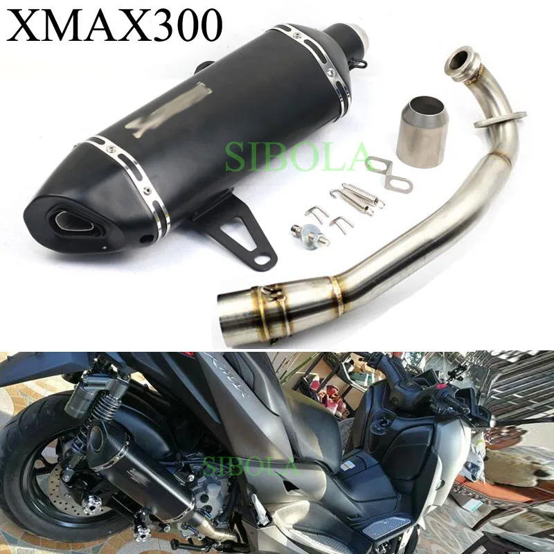 XMAX250 XMAX300 мотоцикл AAkrappoovicc выхлопная труба Слип-он для YYamaha X MAX 250 XMAX 300 средняя