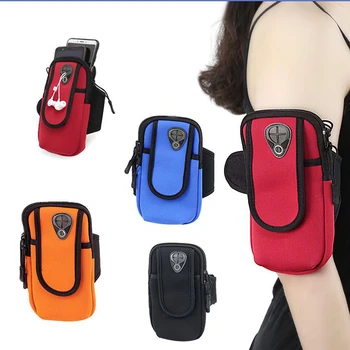 

Simple Style Running Men Women Arm Bags for Phone Money Keys Outdoor Sports Arm Package Bag with Headset Hole