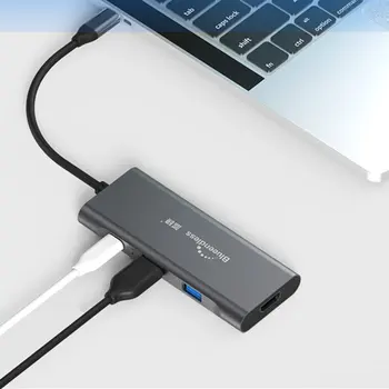 

1 Pcs Hc701 Type-C Hub Docking Station Seven-In-One Hdmi Converter For Macbook Notebook Docking Station