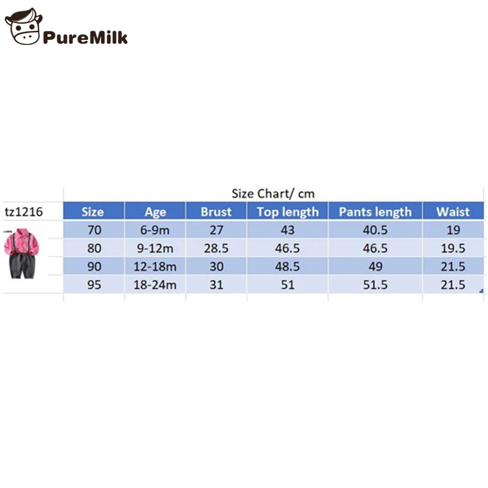 PureMilk/комплект одежды для новорожденных; синяя рубашка; штаны и подтяжки; одежда для малышей