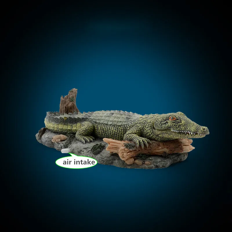Украшение для аквариума Croco кислородный насос воздушные шарики, камень аквариумный Декор украшение аквариума Аллигатор низкая цена promot