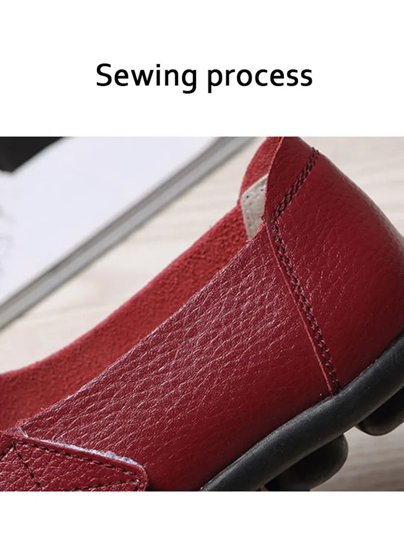 Genuine Leather ballet women flats slip on summer moccasins loafers women 2019 autumn soft non-slip ladies casual shoes VT360 (28)