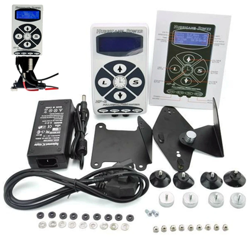 White-Tattoo-Power-Supply-Professional-Hurricane-HP-2-Powe-Supply-LCD-Display-Digital-Dual-Tattoo-Power-Supply