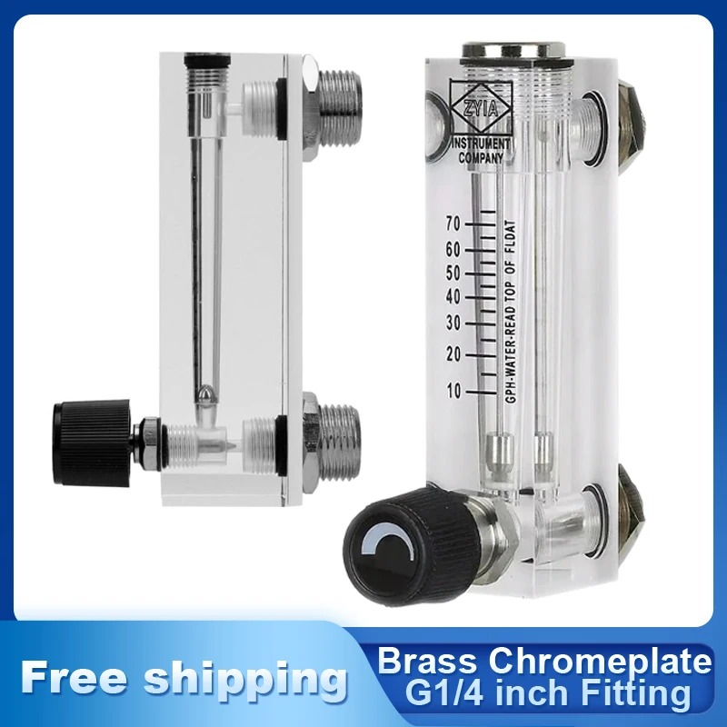 Acrylic Panel type Flow Meter Gas Rotameter compressed air Float
