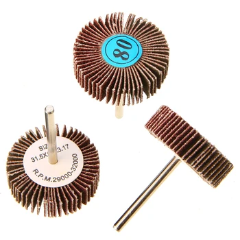 

10pcs 80 Grit Abrasive Flap Wheels Sanding Discs Set Sanding Disc Polish Rotary Power Abrasive Tools