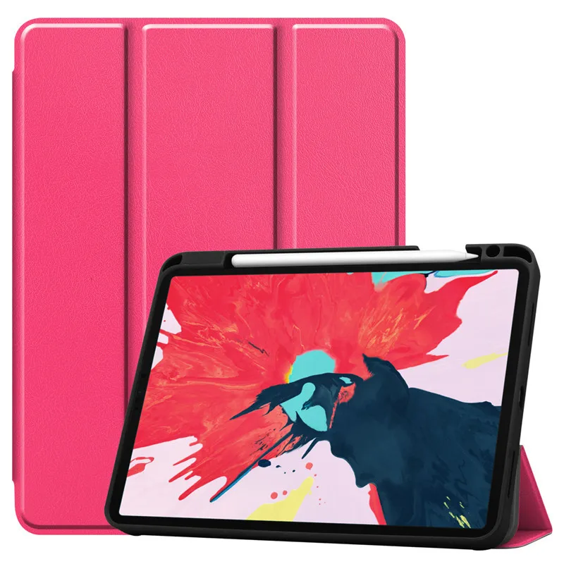Custodia Portafoglio Per IPad Pro 12.9 Pollici 2018-2022 Con Supporto Penna E Slot Documenti – Pelle PU Colorata + 6 Pennini