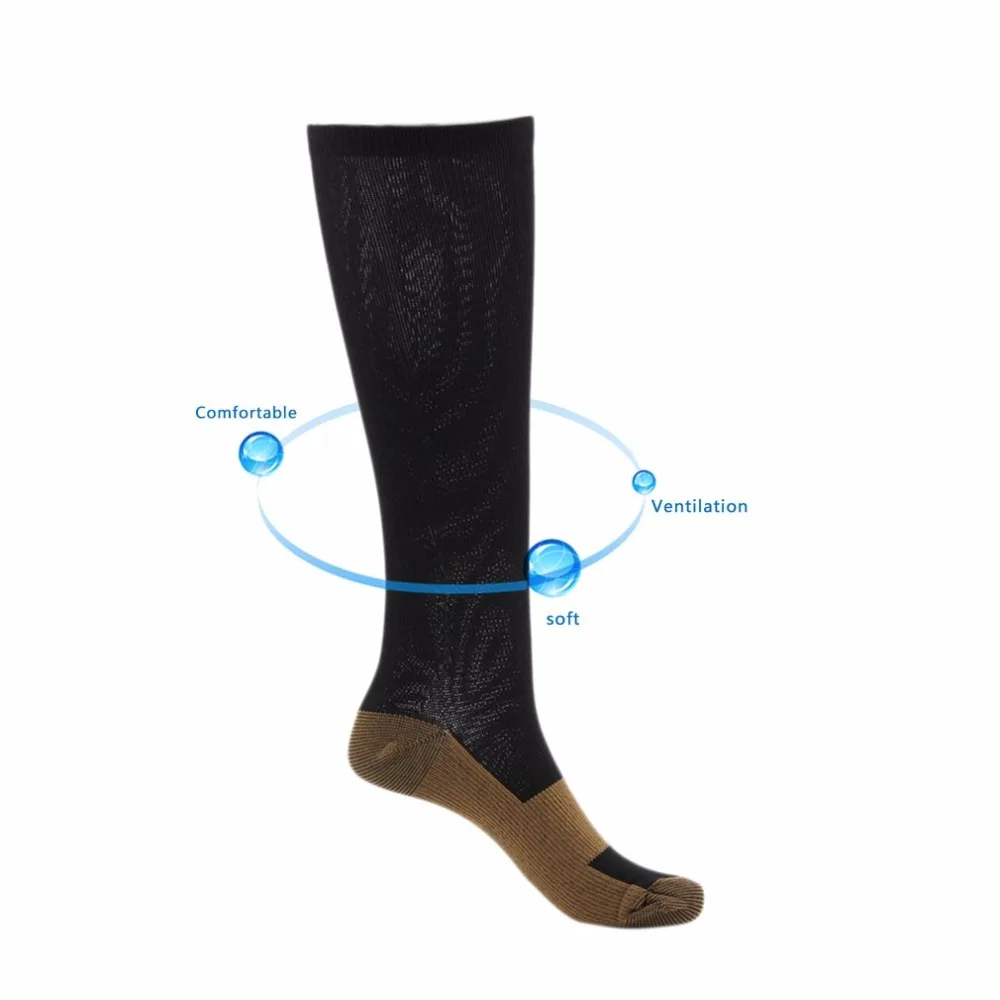 Модные Удобные облегчающие мягкие мужские и женские Компрессионные носки с защитой от усталости от варикозного расширения вен носки для ухода за ногами