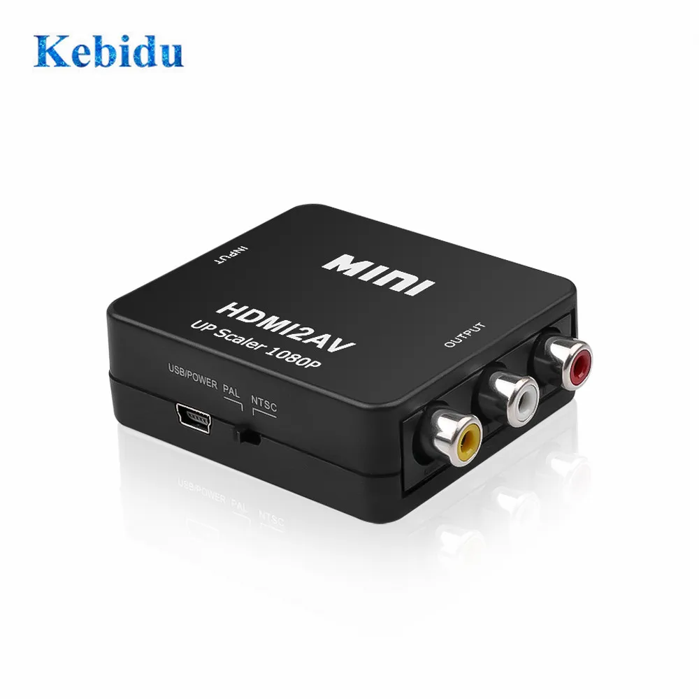 Мини преобразователь видео HD с HDMI на RCA AV CVSB L R 1080P поддержка NTSC PAL выход
