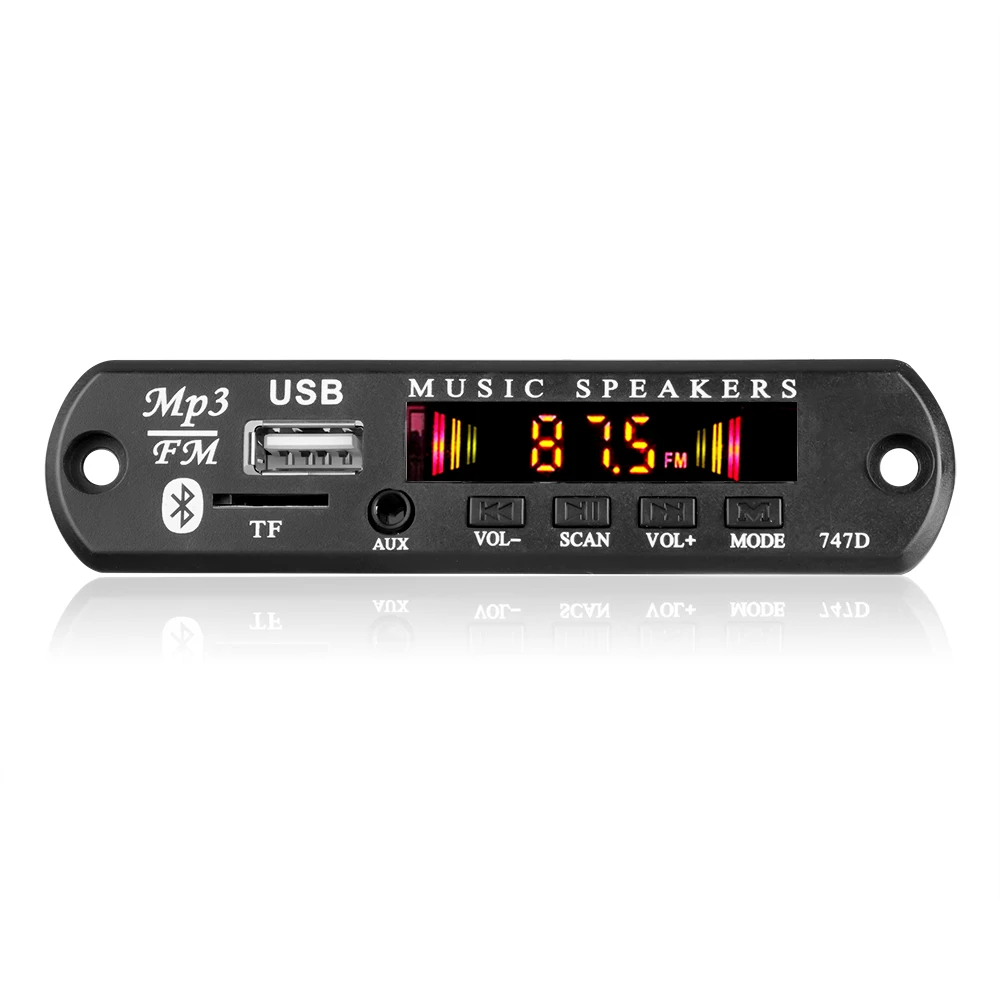 Kebidu Modulo Mp3 Usb Bluetooth 12V Mp3 Wma Scheda Di Decodifica Modulo Audio Fm Aux Usb Tf Radio Per Altoparlante Musicale Remoto Per Auto