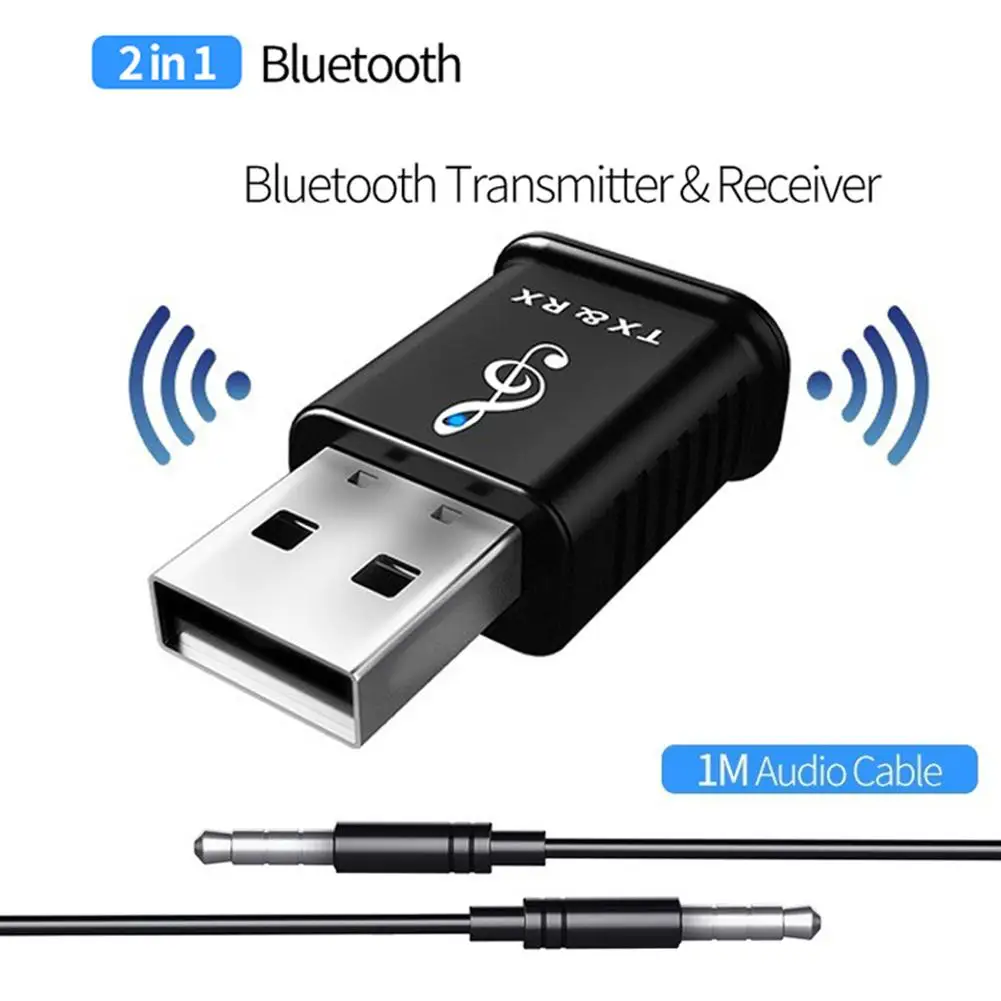 Портативный 2 в 1 USB беспроводной Bluetooth аудио адаптер мини приемник передатчик