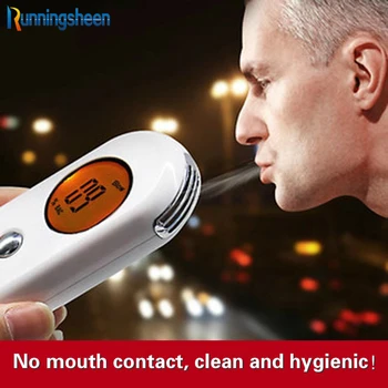 

2019 Professional Alcohol Breath Tester Breathalyzer Analyzer Detector Test Keychain Breathalyser Device LCD Screen